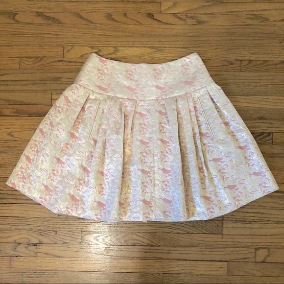 Anthropologie Sugarplum Brocade Skirt Size 6 - Picture 4 of 8